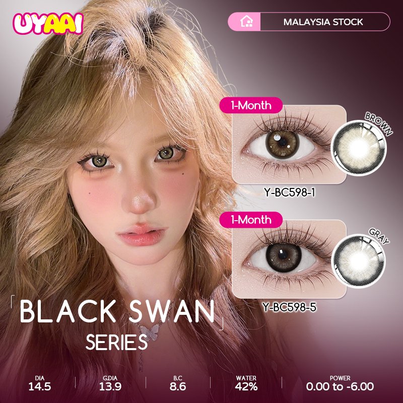 Black Swan Collection Monthly Colored Contact Lenses