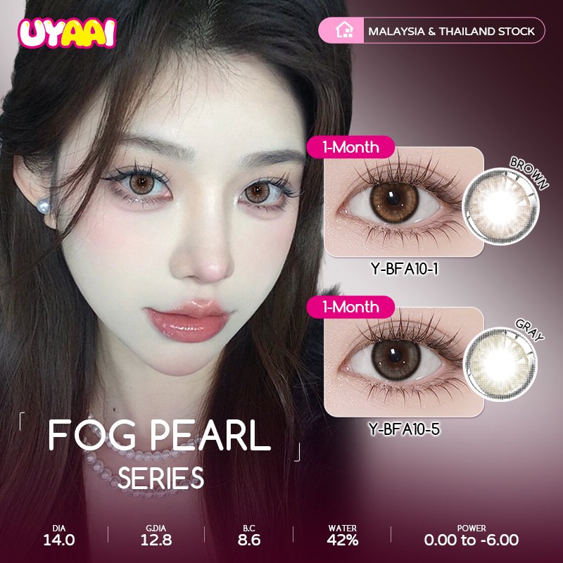 Fog Pearl Collection Monthly Colored Contact Lenses