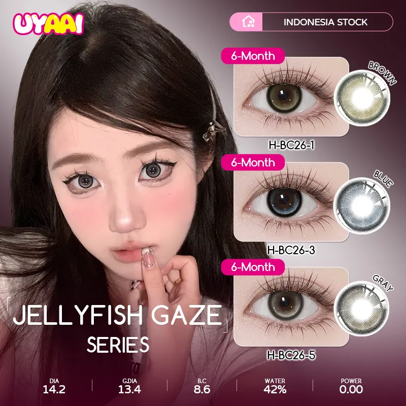 Kanta Lekap Berwarna Jellyfish Gaze Collection Grey 6 Bulan