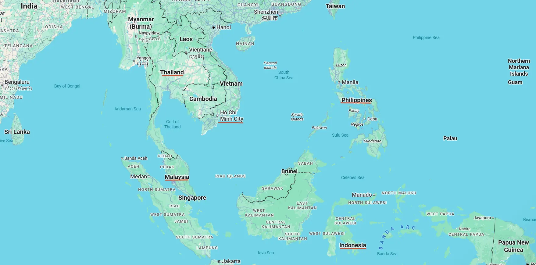 UYAAI SEA Infrastructure Map