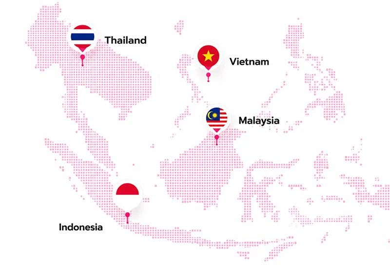 UYAAI Southeast Asia market map