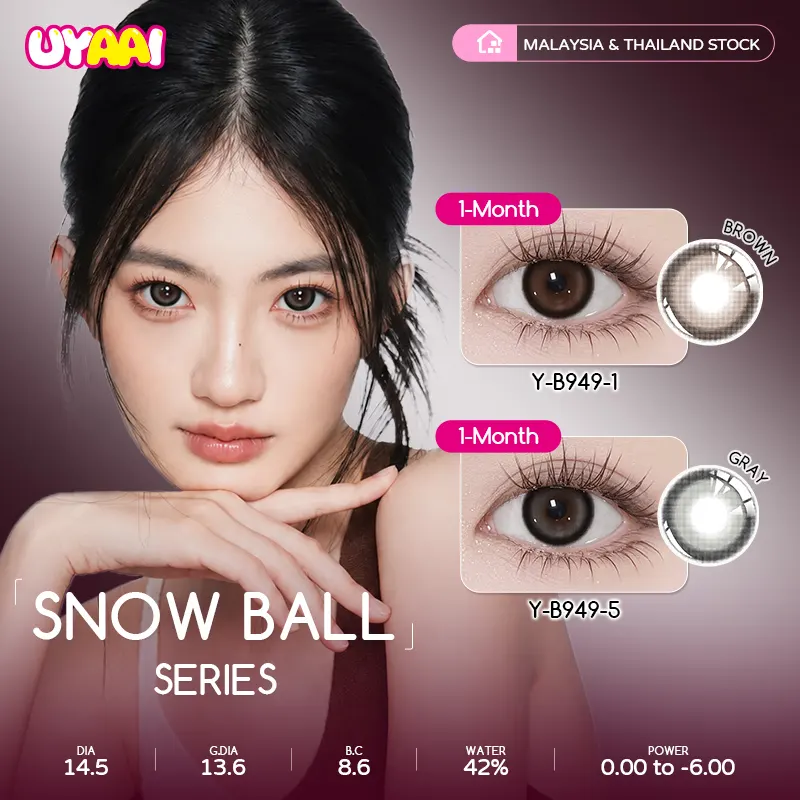 Snow Ball Collection Monthly Colored Contact Lenses