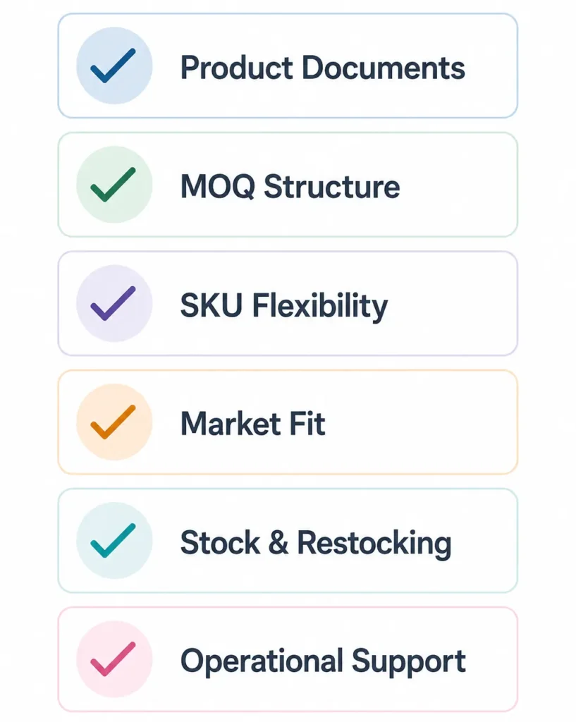 Supplier Checklist