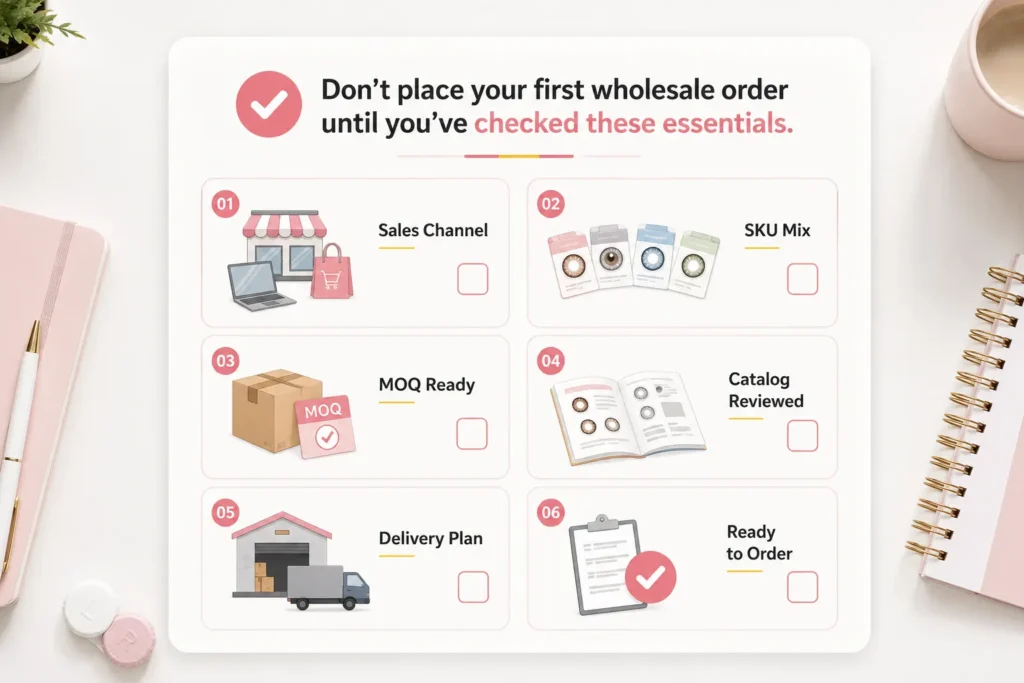 Conact Lenses Order Checklist Essentials