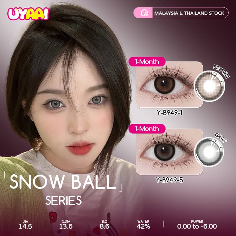 Snow Ball Collection Monthly Colored Contact Lenses